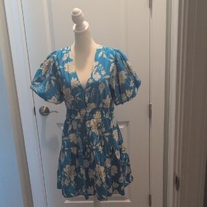 Blue Floral Dress